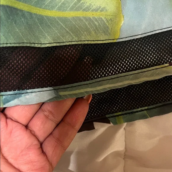 RBX Women's Athletic Shorts with Tropical Print - Picture 4 of 10